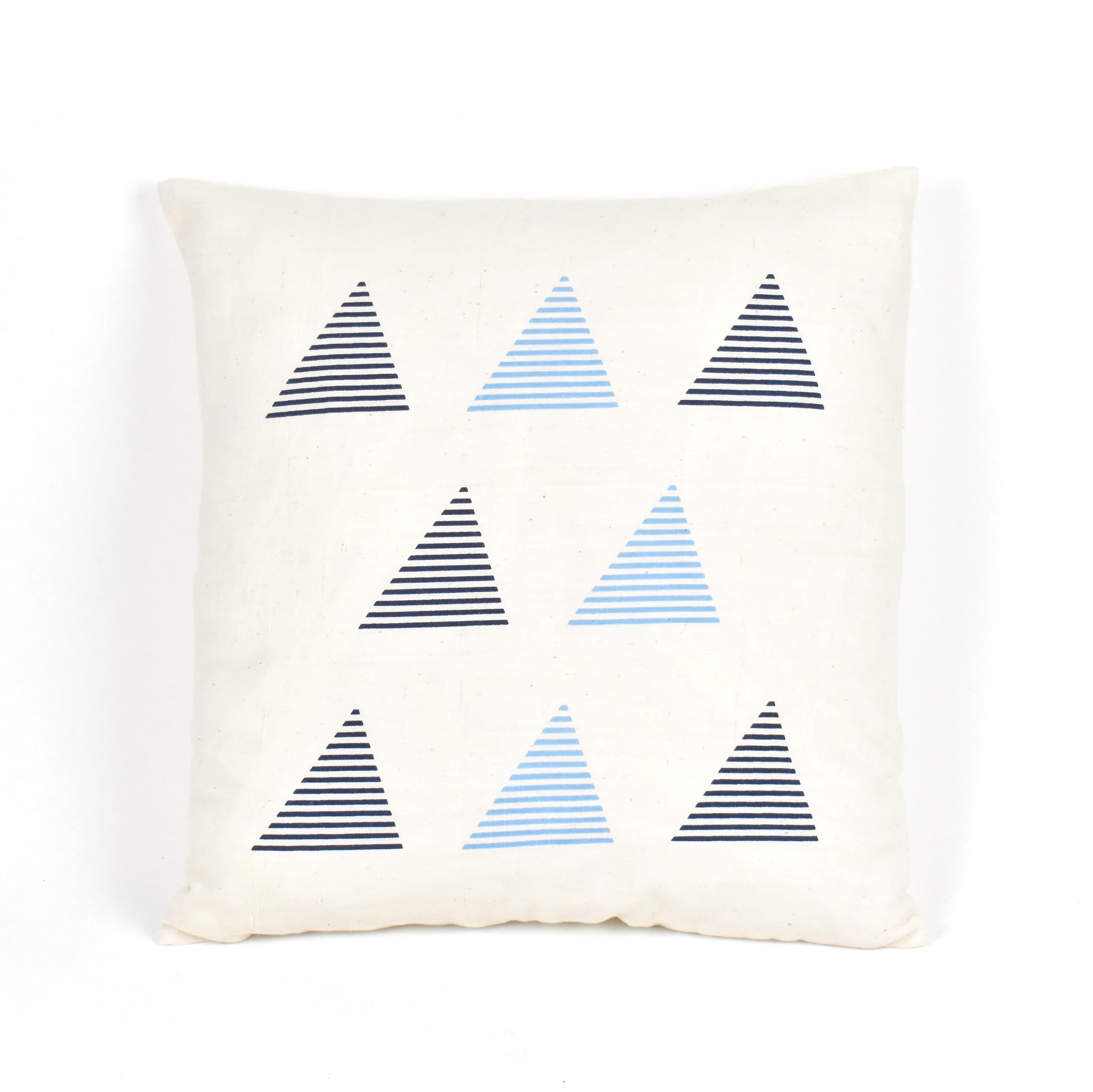 Ocean Blue Triangles